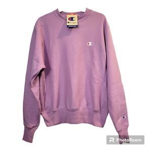 Champion Reverse Weave Unisex Purple Lavender Crewneck Sweater | Men's Sz S NWT